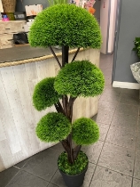 Artificial cloud topiary tree