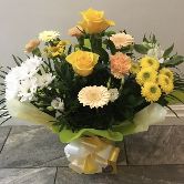 Florist choice yellow and white