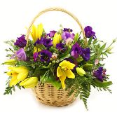 Perfect basket in purple..oh and a touch of yellows