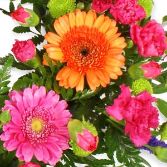 cerise and orange Wreath