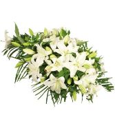 White Lily Casket topper